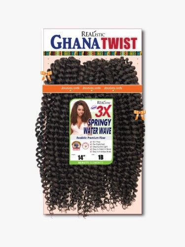 GHANA TWIST Springy Water Wave 24&quot; 2