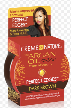 CREME OF NATURE ARGAN OIL PEFECT EDGES Dark Brown