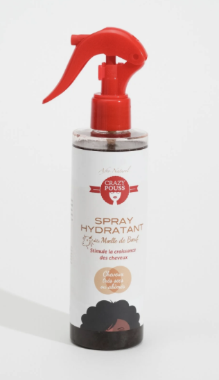 CRAZY POUSS AFRO NATUREL SPRAY HYDRATANT MOELLE DE BOEUF