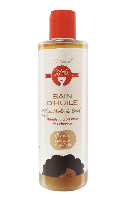 CRAZY POUSS AFRO NATUREL  BAIN D'HUILE MOELLE DE BOEUF