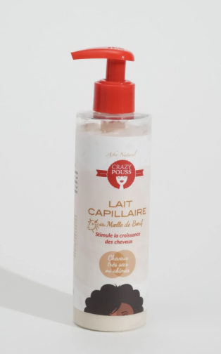 CRAZY POUSS AFRO NATUREL LAIT CAPILLAIRE MOELLE DE BOEUF