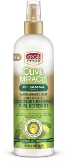 AFRICAN PRIDE OLIVE MIRACLE MOISTURE RESTORE CURL REFRESHER