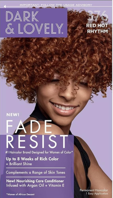 DARK &amp; LOVELY RED HOT RHYTHM 376 FADE RESIST