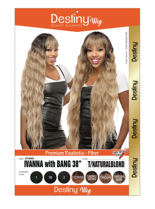 DESTINY WIG BEAUTY ELEMENT IVANA WITH BANG 38&quot; 2