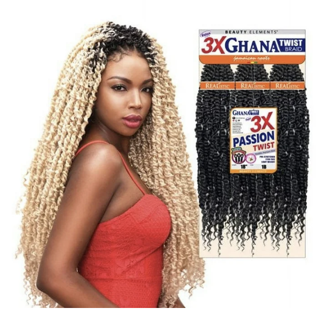 GHANA TWIST PASSION TWIST 3X 30&quot; 1B