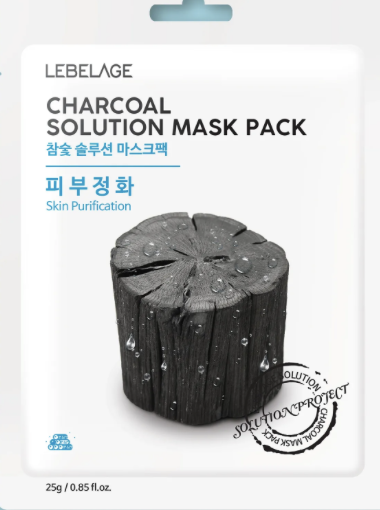 LEBELAGE CHAROCOAL SOLUTION MASK PACK