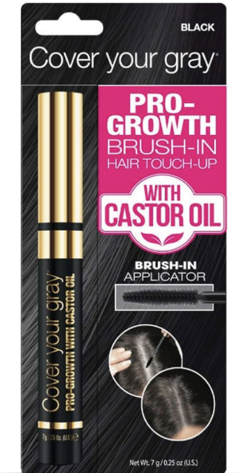 COVER YOUR GRAY  MASCARA WITH CASTOR OIL  JET BLACK