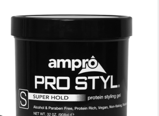 AMPRO PRO STYL PROTEIN GEL  BLACK SUPER HOLD 960 ML