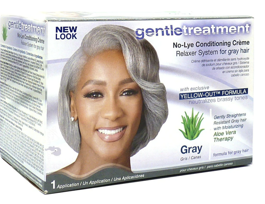 GENTLE TREATMENT NO-LYE RELAXER KIT GRAY HAIR