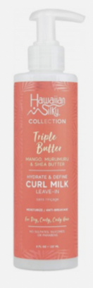 HAWAIIAN SILKY TRIPLE BUTTER CURL MILK LEAVE-IN 12 OZ