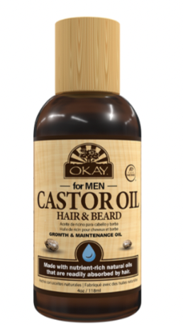 OKAY MEN CASTOR HAIR BEARD GROWTH OIL