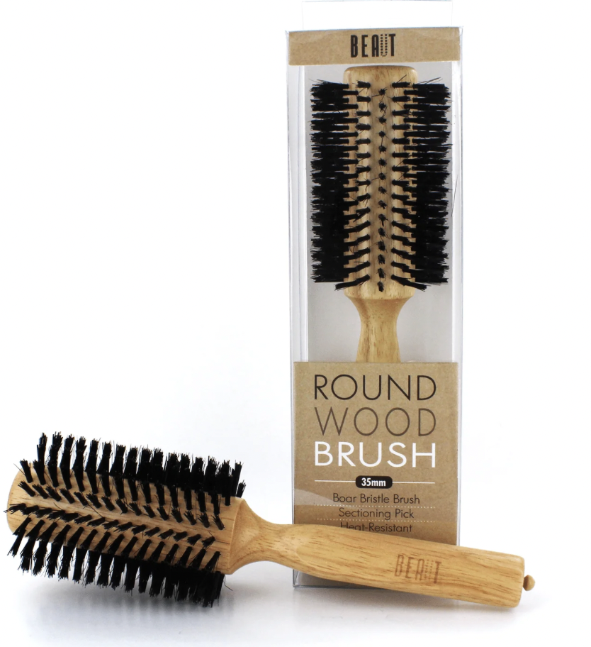 BEAUT ROUND WOOD BRUSH 35mm