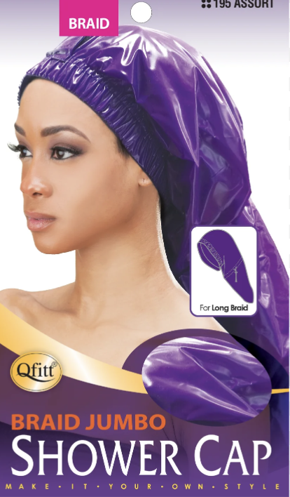 QFITT JUMBO BRAID SHOWER CAP