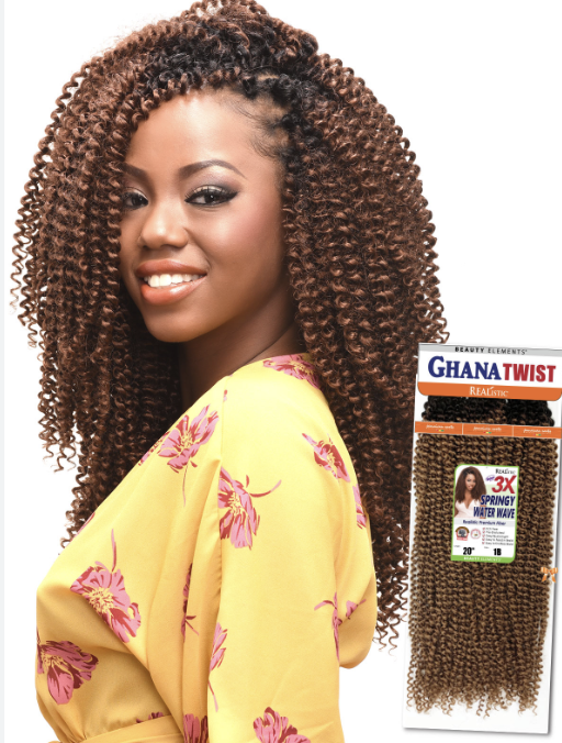 REAL 3XGHANA TWIST SPRINGY WATER 24&quot; T1B27