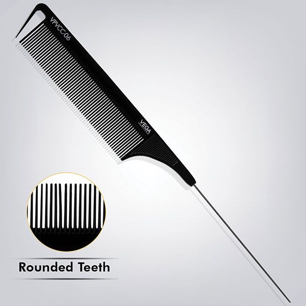 PROFESSIONAL QUALITY CARBON PIN TAIL COMB