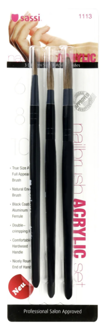 SASSI NAIL BRUSH ACRYLIC