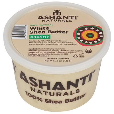 Ashanti 100% Shea Butter Soft &amp; Creamy 443 mL White