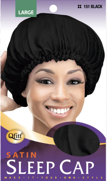 QFITT SLEEP CAP BLACK LARGE