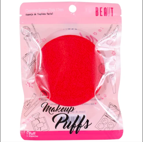 BEAUT ALLURE RED CLEANSING SPONGE THICK 