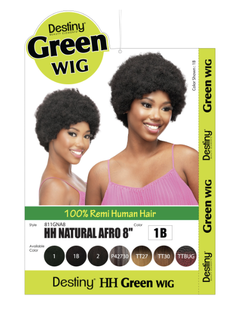 DESTINY WIG HH NATURAL AFRO 8&quot; TT27