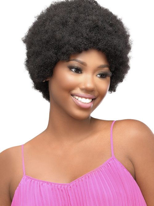 DESTINY GREEN WIG HH NATURAL AFRO 8&quot;