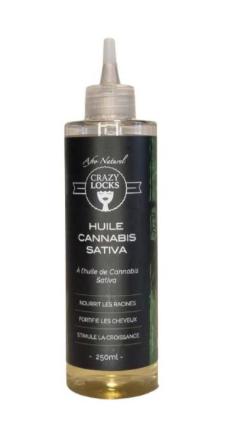 CRAZY LOCKS  HUILE CANNABIS SATIVA 250 ML