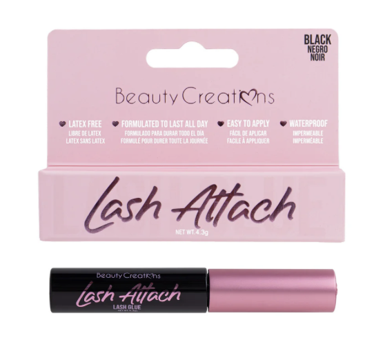 BEAUTY CREATIONS LASH ATTACH  LASH GLUE BRUSH APPLICATOR BLACK