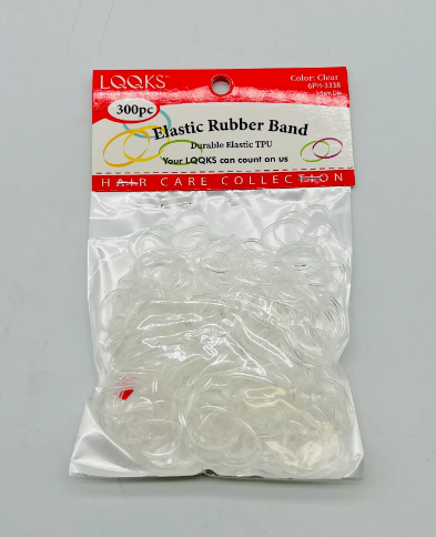 LQQKS ELASTIC RUBBER BAND CLEAR 300 PC