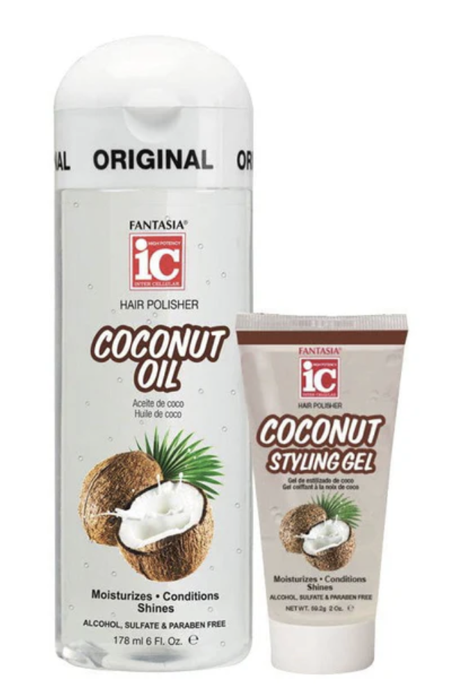 I.C COCONUT OIL &amp; COCONUT STYLING GEL