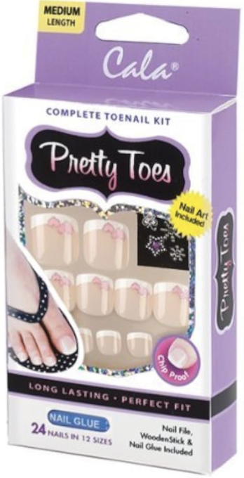 CALA PRETTY TOES 28 NAILS IN 14 SIZES