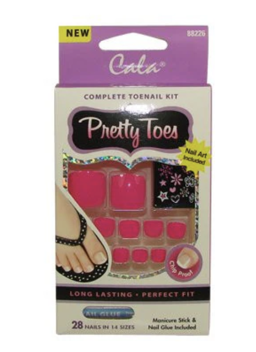 CALA PRETTY TOES 28 NAILS IN 14 SIZES