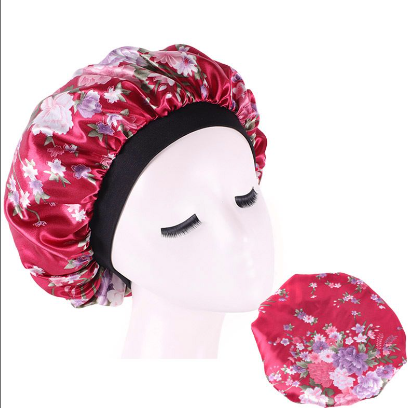 LQQKS SATIN BONNET CAP 40CM  FLEUR