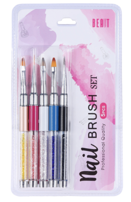 BEAUT NAIL BRUSH SET 5 PCS