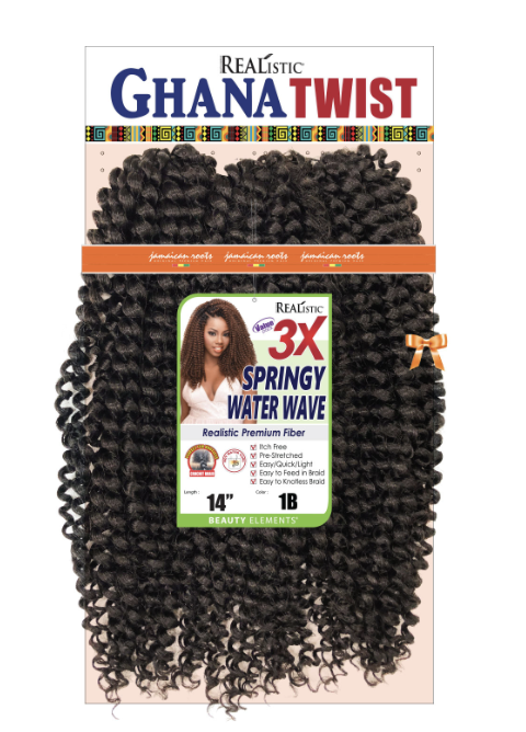 GHANA TWIST SPRINGY WATER WAVE 14&quot;