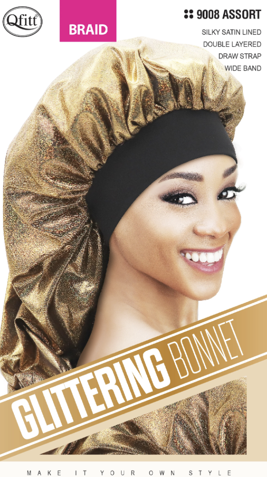 QFITT  GLITTERING BRAID BONNET