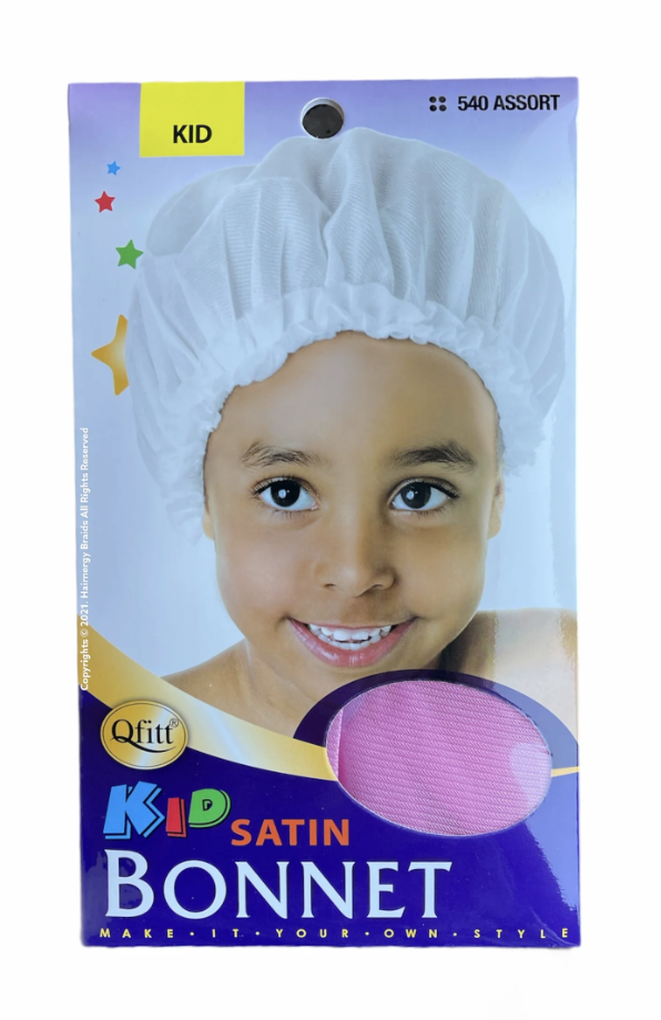 QFITT BONNET SATIN KID BLACK