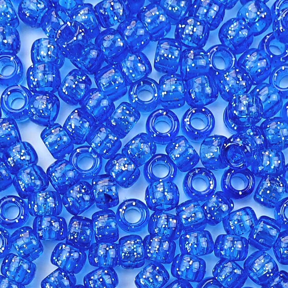 PACKET DE PERLES BLEUS PAILLETÉES