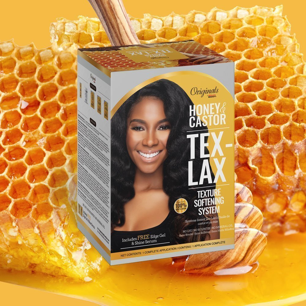 AFRICA'S BEST HONEY &amp; CASTOR   TEX-LAX TEXTURE SOFTENING KIT