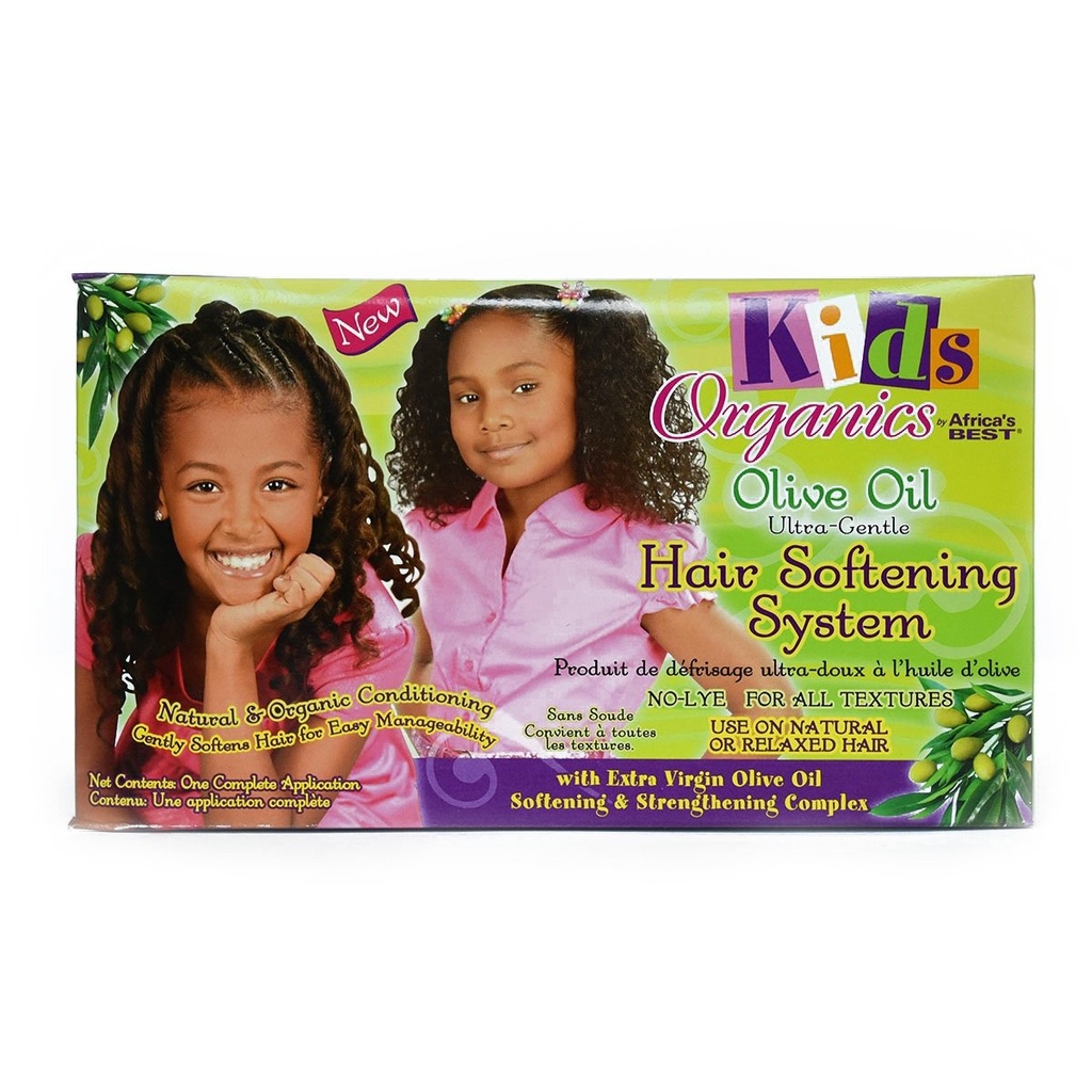 AFRICA'S BEST KIDS OLIVE OIL   HAIR SOFTENING KIT