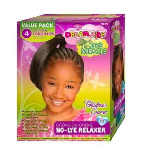 AFRICAN PRIDE DREAM KIDS OLIVE MIRACLE KIT(4 TCH UP)COARSE