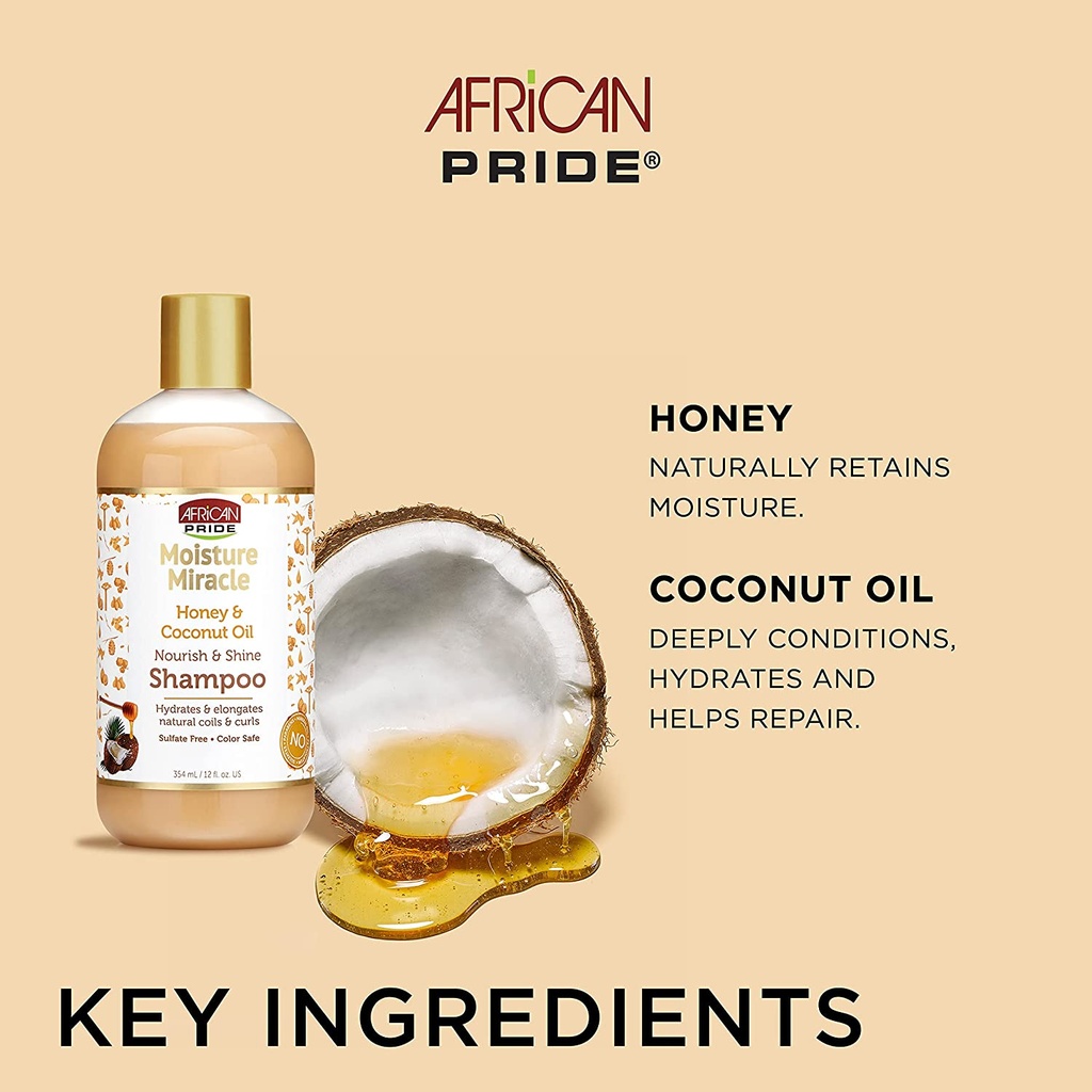 AFRICAN PRIDE MOISTURE MIRACLE SHAMPOO 360 ML 