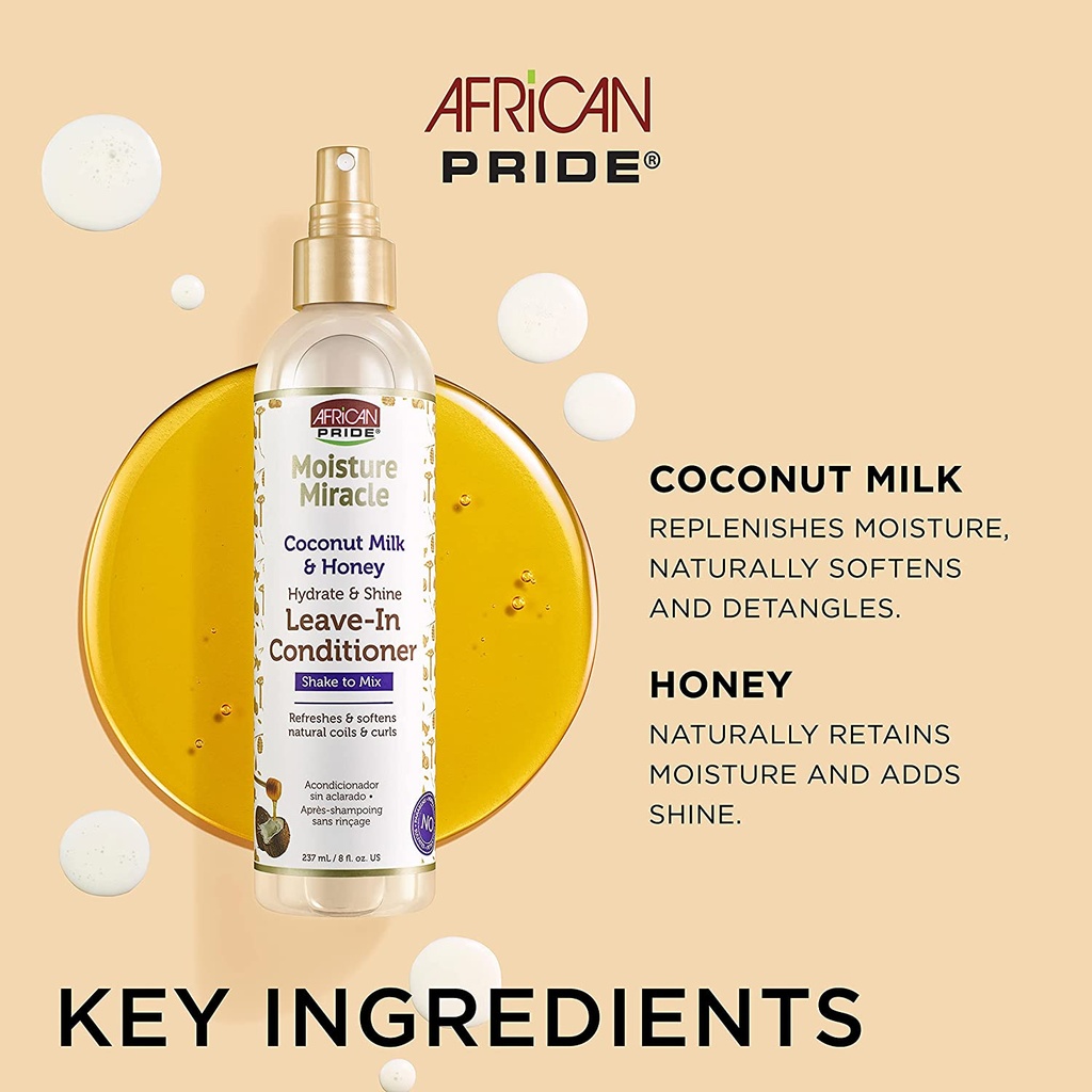 AFRICAN PRIDE MOISTURE MIRACLE LEAVE-IN COND. SPRAY 240 ML