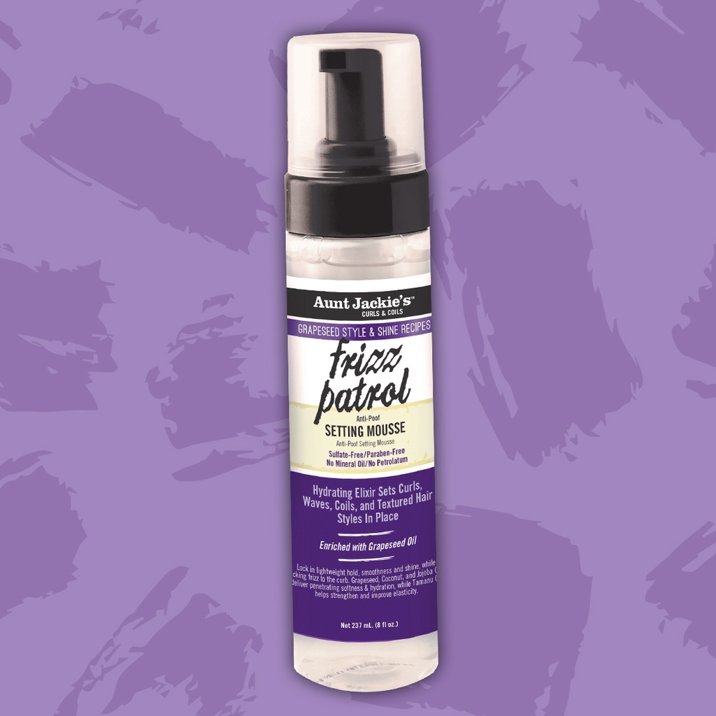 AUNT JACKIE'S GRAPESEED FRIZZ PATROL SETTING MOUSSE 247,5 ML