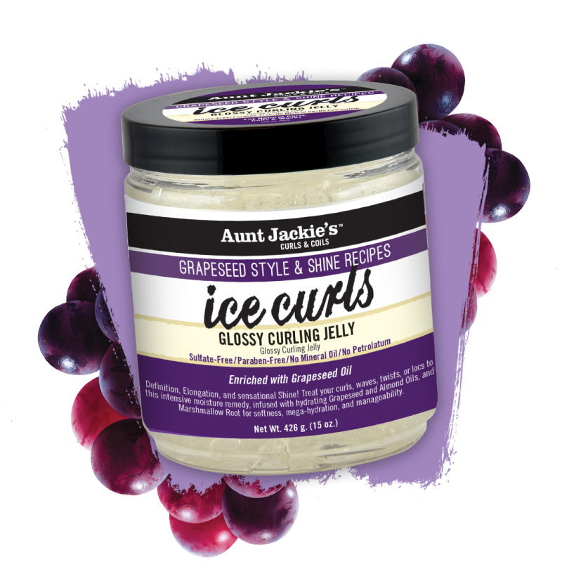 /DNU/ AUNT JACKIE'S GRAPESEED ICE CURLS CURLING JELLY 15 OZ /