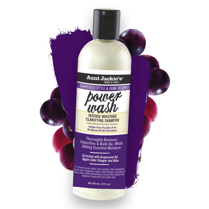 AUNT JACKIE'S GRAPESEED POWER WASH SHAMPOO 360 ML