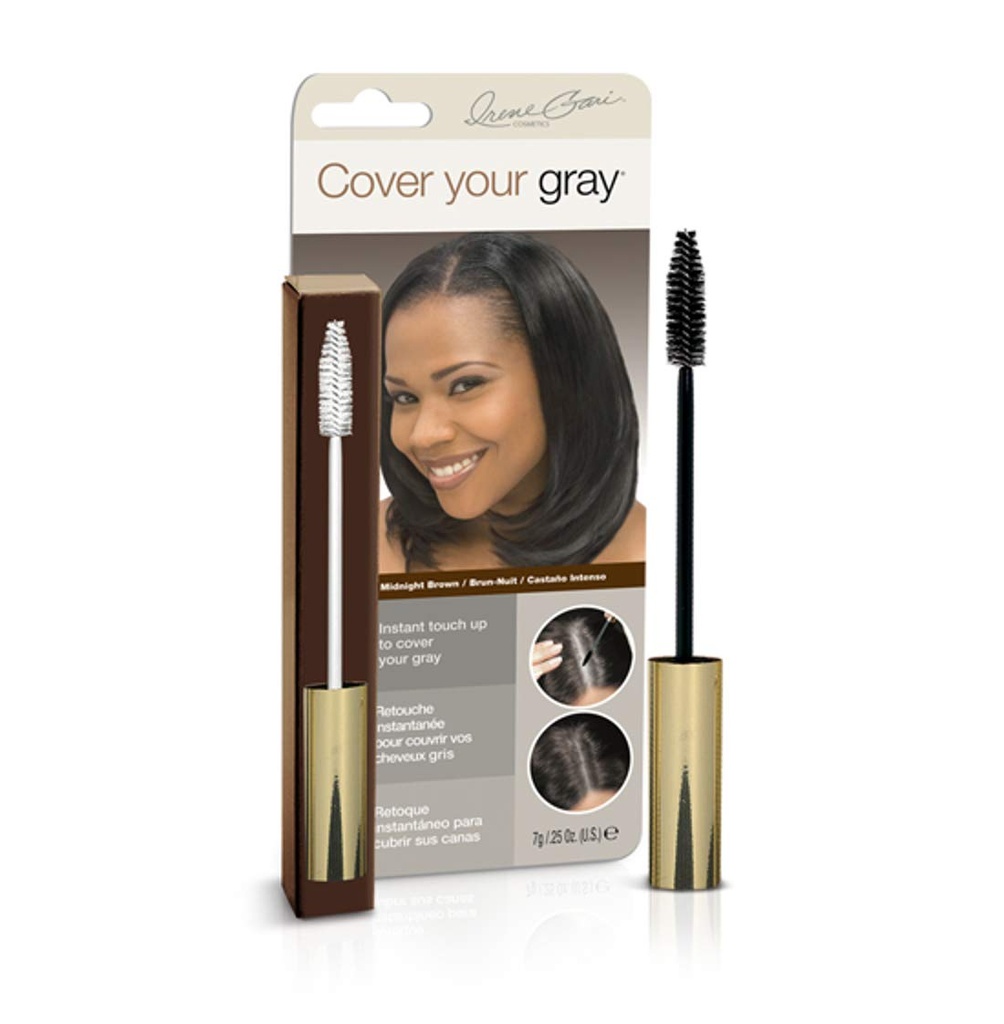 COVER YOUR GRAY ETHNIC BRUSH-INCOLOR.25oz MIDNIGHT BROWN(DL/9)