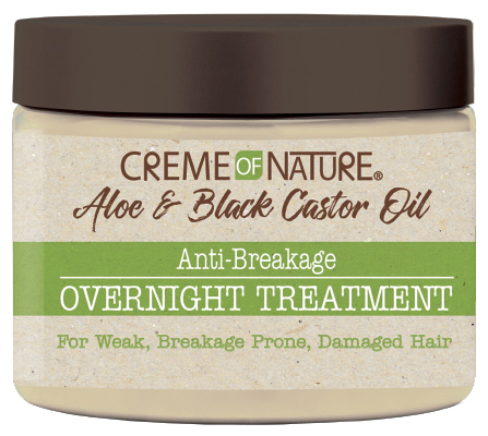 CREME OF NATURE ALOE &amp; BLACK   CASTOR OIL OVERNIGHT TRT 4.76oz