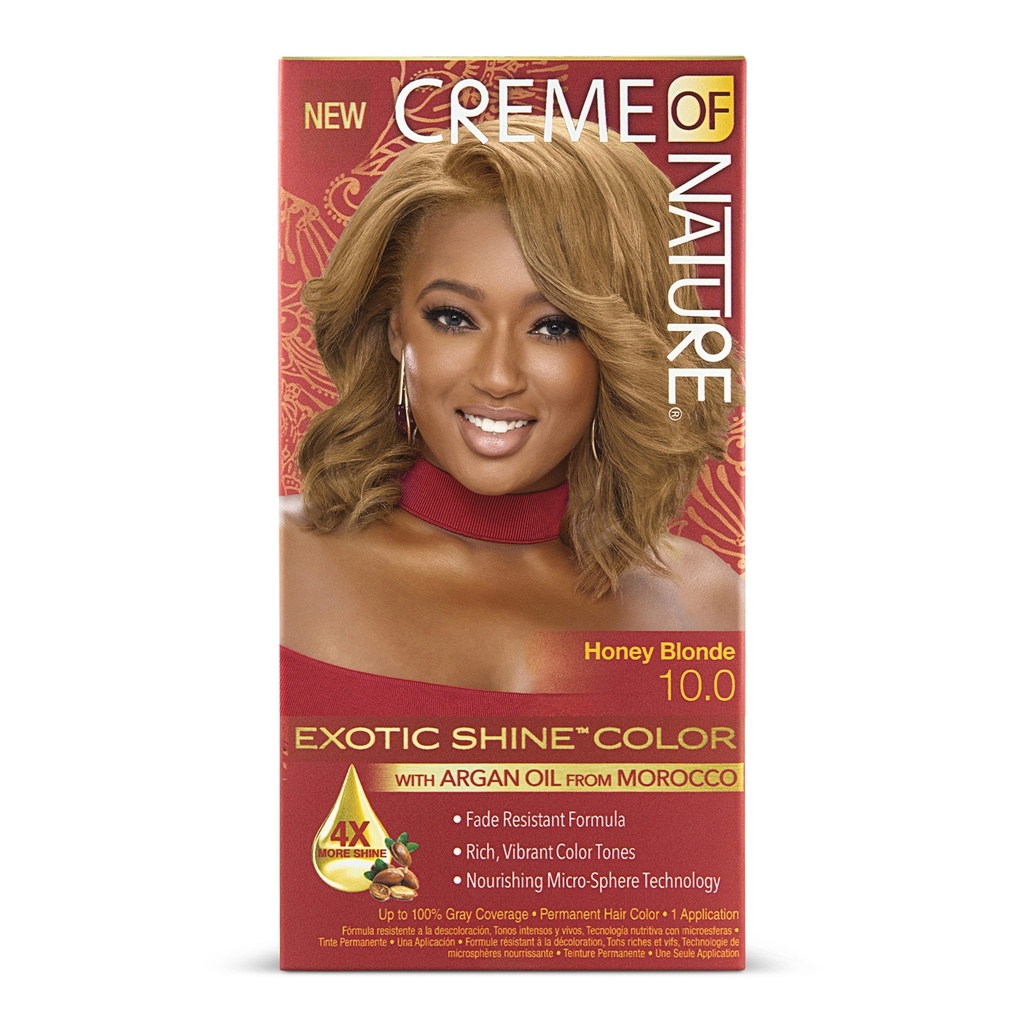 CREME OF NATURE ARGAN GEL WOMENHAIR COLOR #10.0 HONEY BLONDE