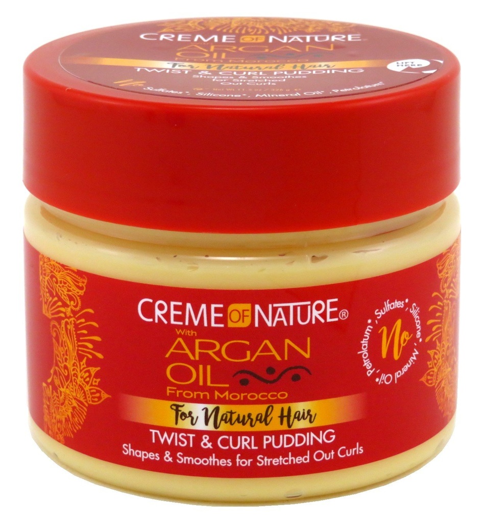 CREME OF NATURE ARGAN OIL TWIST&amp; CURL PUDDING 11.5oz