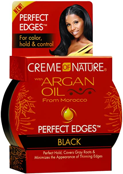 CREME OF NATURE ARGAN PERFECT EDGES GEL 2.25oz BLACK